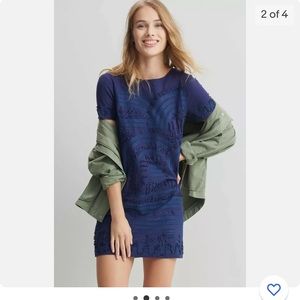 Anthropologie Rae Embroidered Shift Dress NWT
